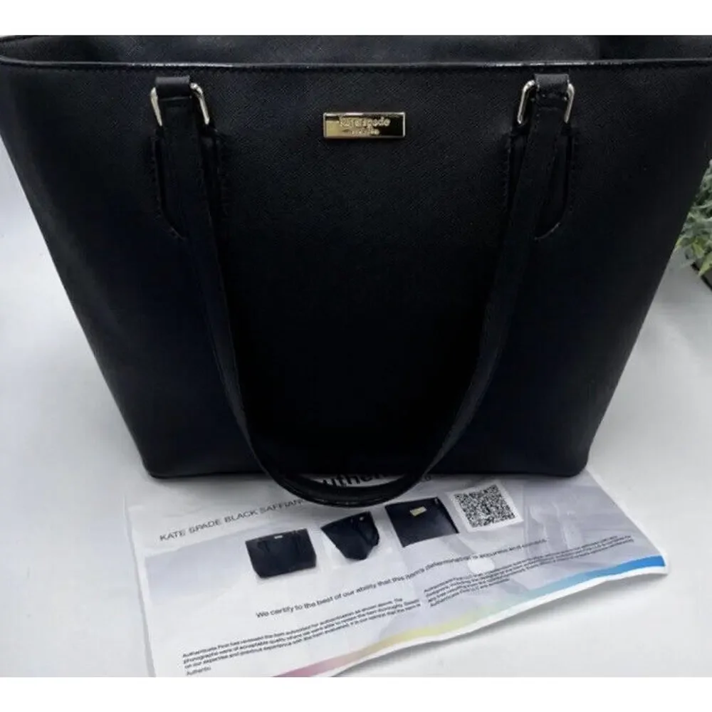 Kate‎ Spade Authenticated Dally Laurel Way Shoulder Bag Leather Black WKRU4094